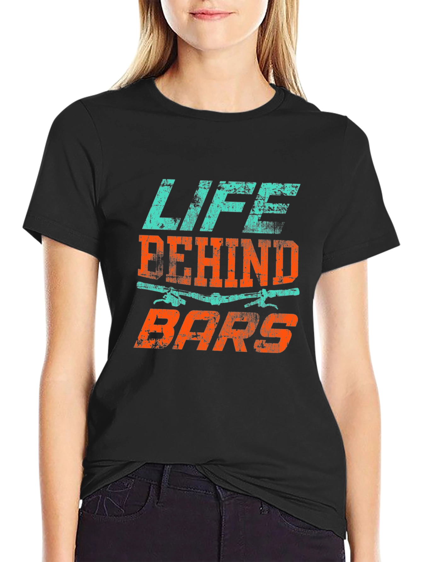 Life Behind Bars Black Graphic Tee