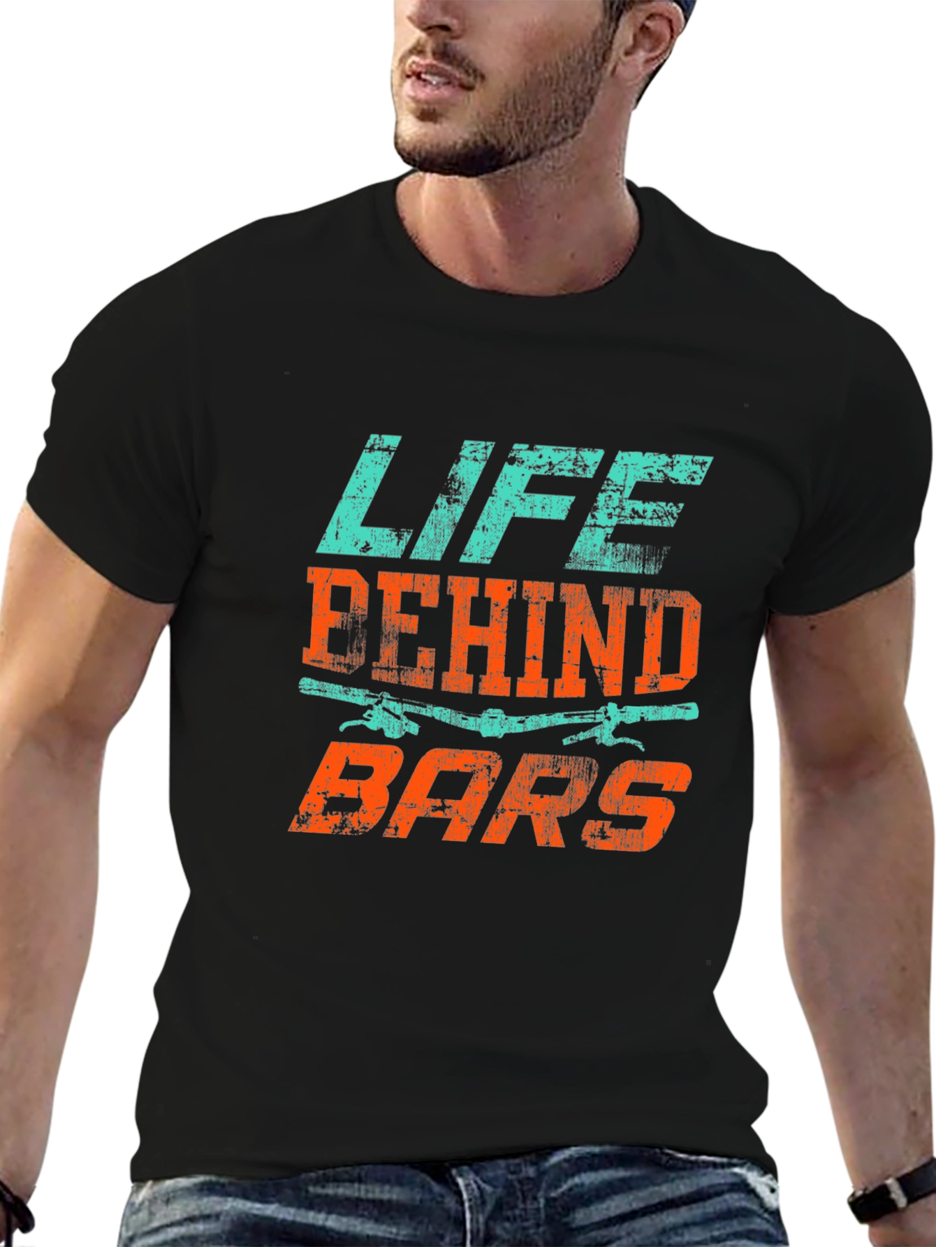 Life Behind Bars Black Graphic Tee