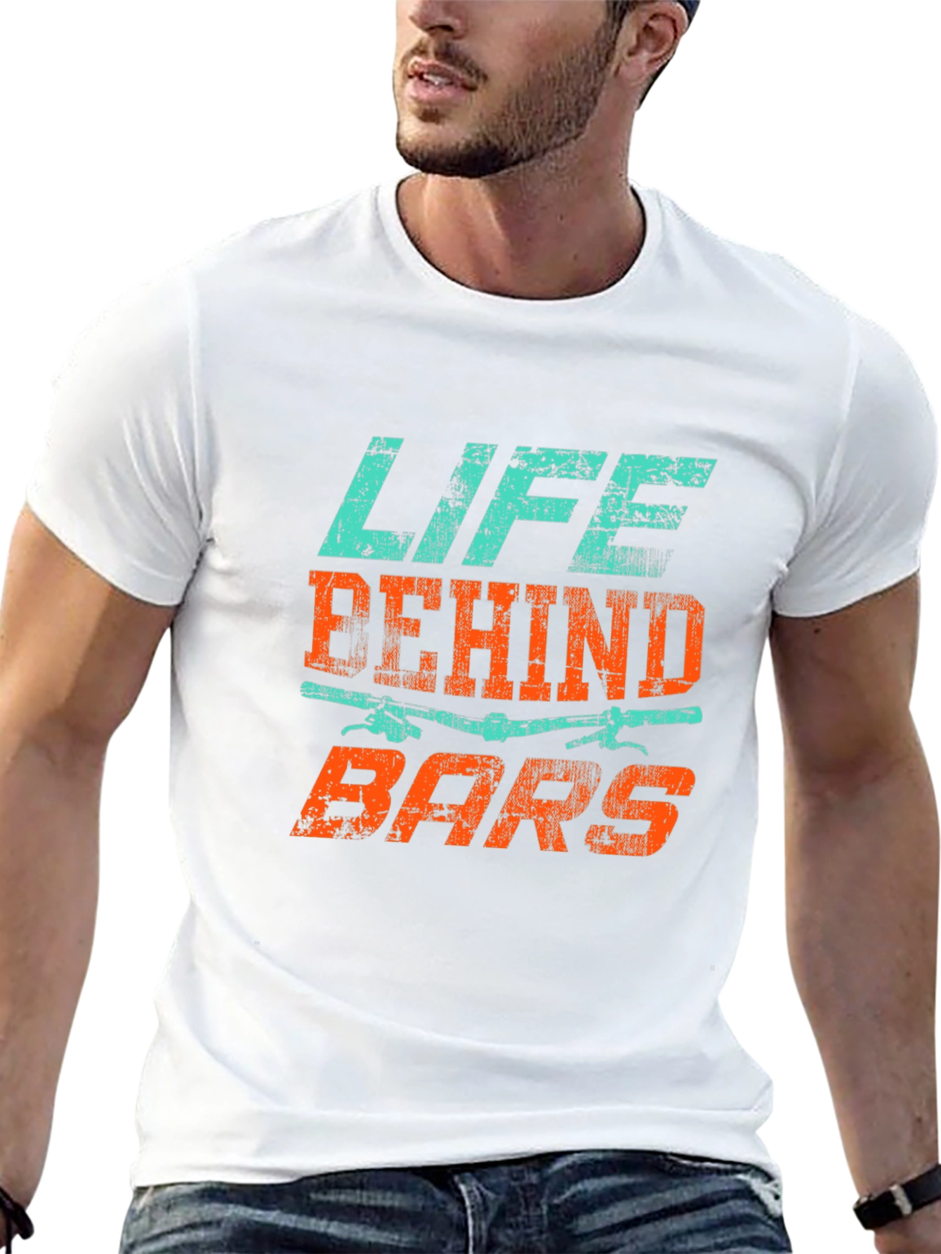 Life Behind Bars Black Graphic Tee