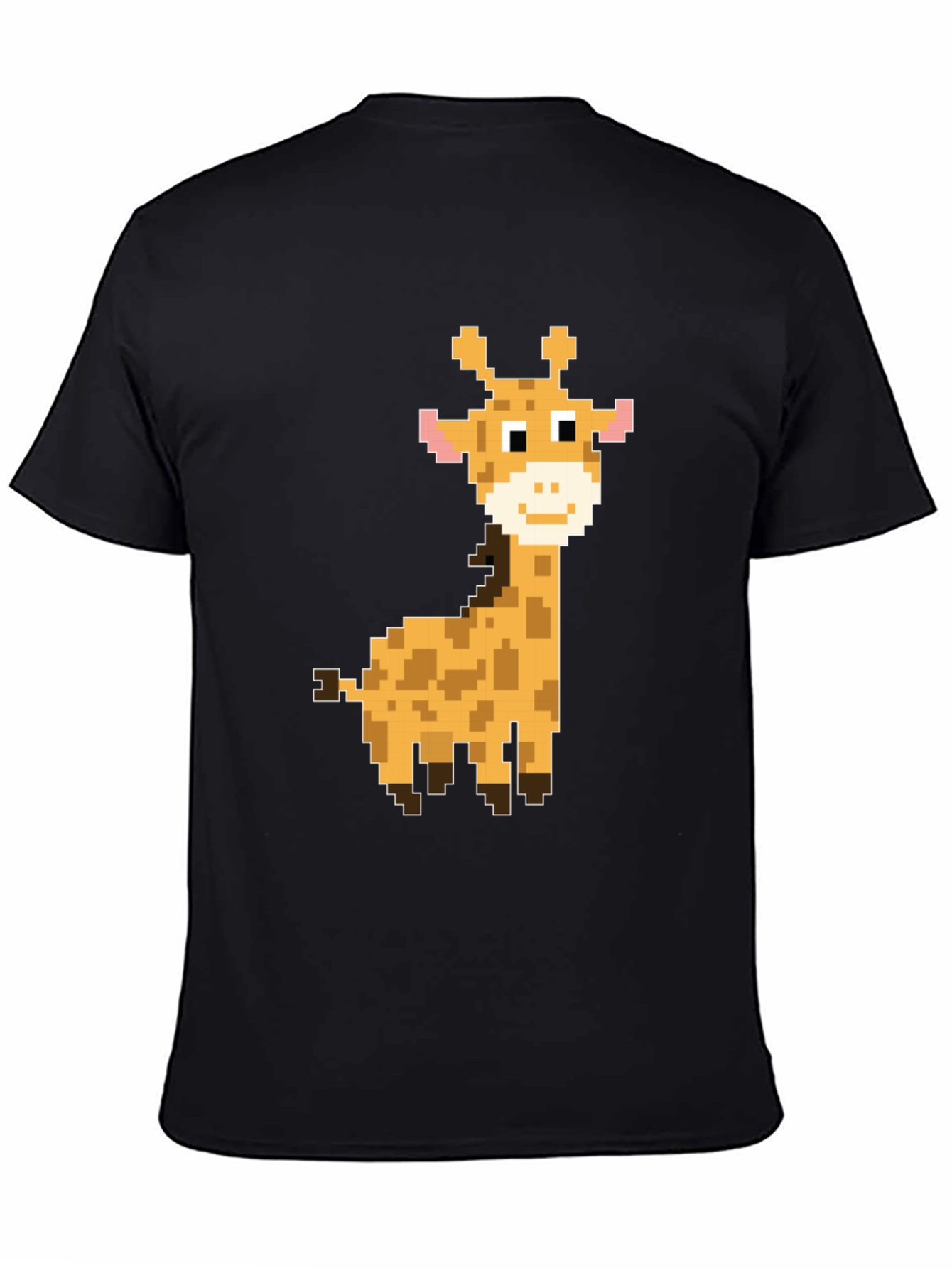 Pixel Giraffe Graphic Tee - Fun Casual Style