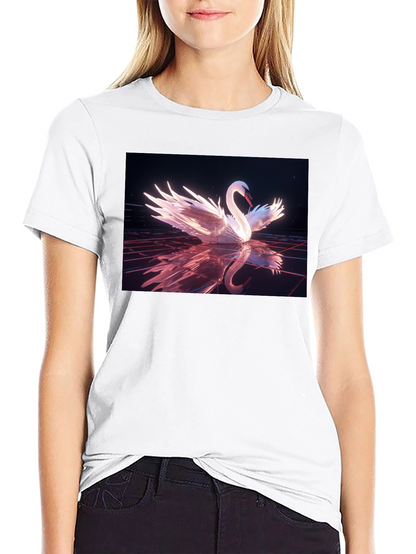 Swan Reflection Graphic Tee