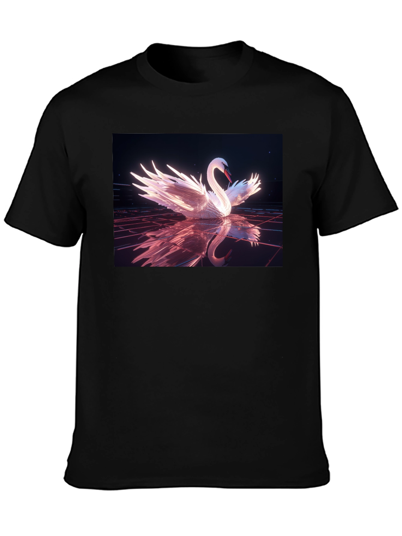 Swan Reflection Graphic Tee