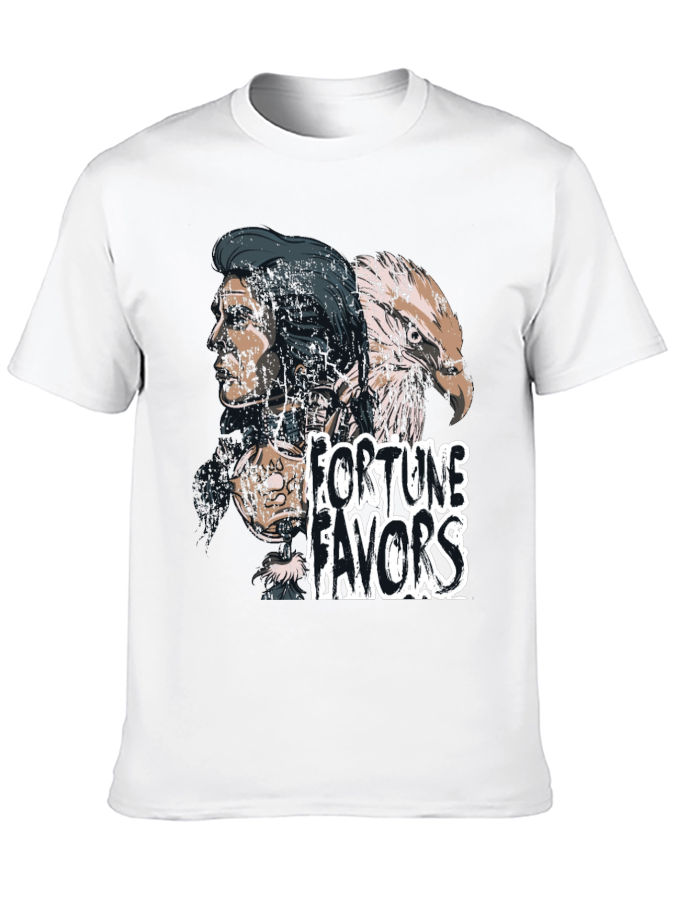 Fortune Favors Black Graphic T-Shirt