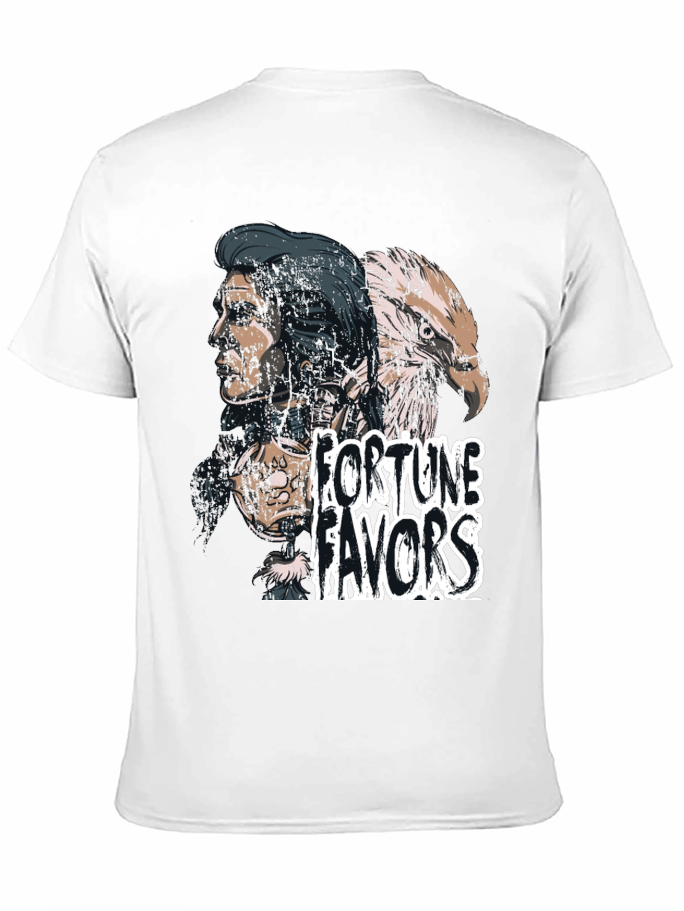 Fortune Favors Black Graphic T-Shirt