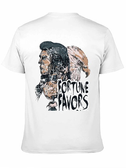 Fortune Favors Black Graphic T-Shirt