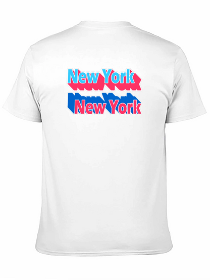 New York Graphic Tee Black Cotton Shirt