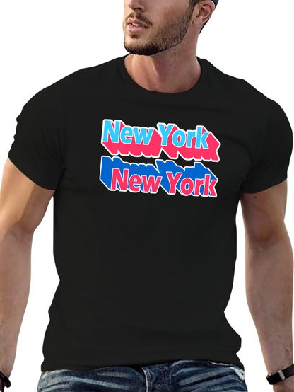 New York Graphic Tee Black Cotton Shirt