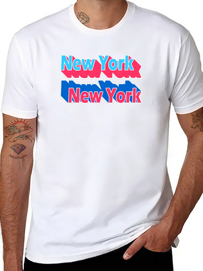 New York Graphic Tee Black Cotton Shirt