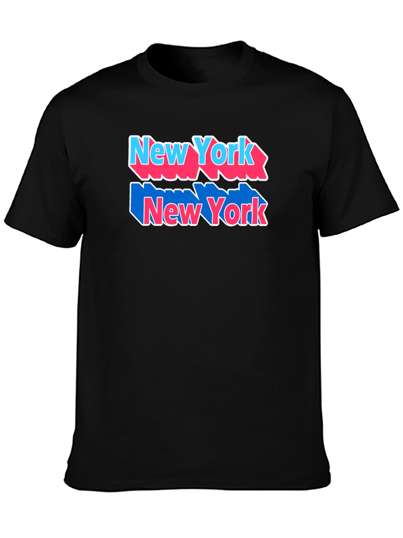 New York Graphic Tee Black Cotton Shirt