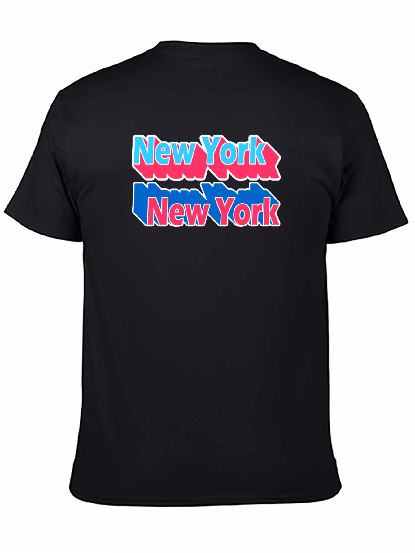 New York Graphic Tee Black Cotton Shirt