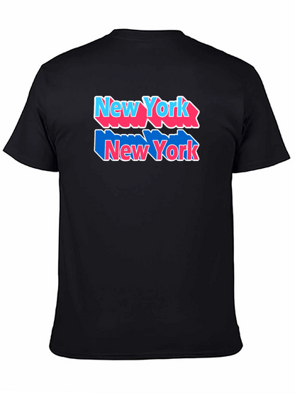 New York Graphic Tee Black Cotton Shirt