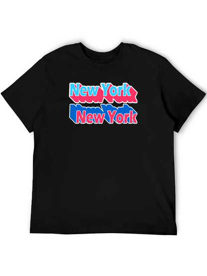 New York Graphic Tee Black Cotton Shirt