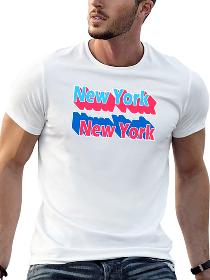 New York Graphic Tee Black Cotton Shirt