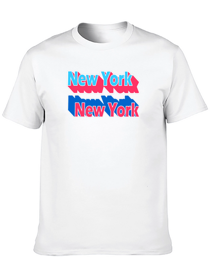New York Graphic Tee Black Cotton Shirt