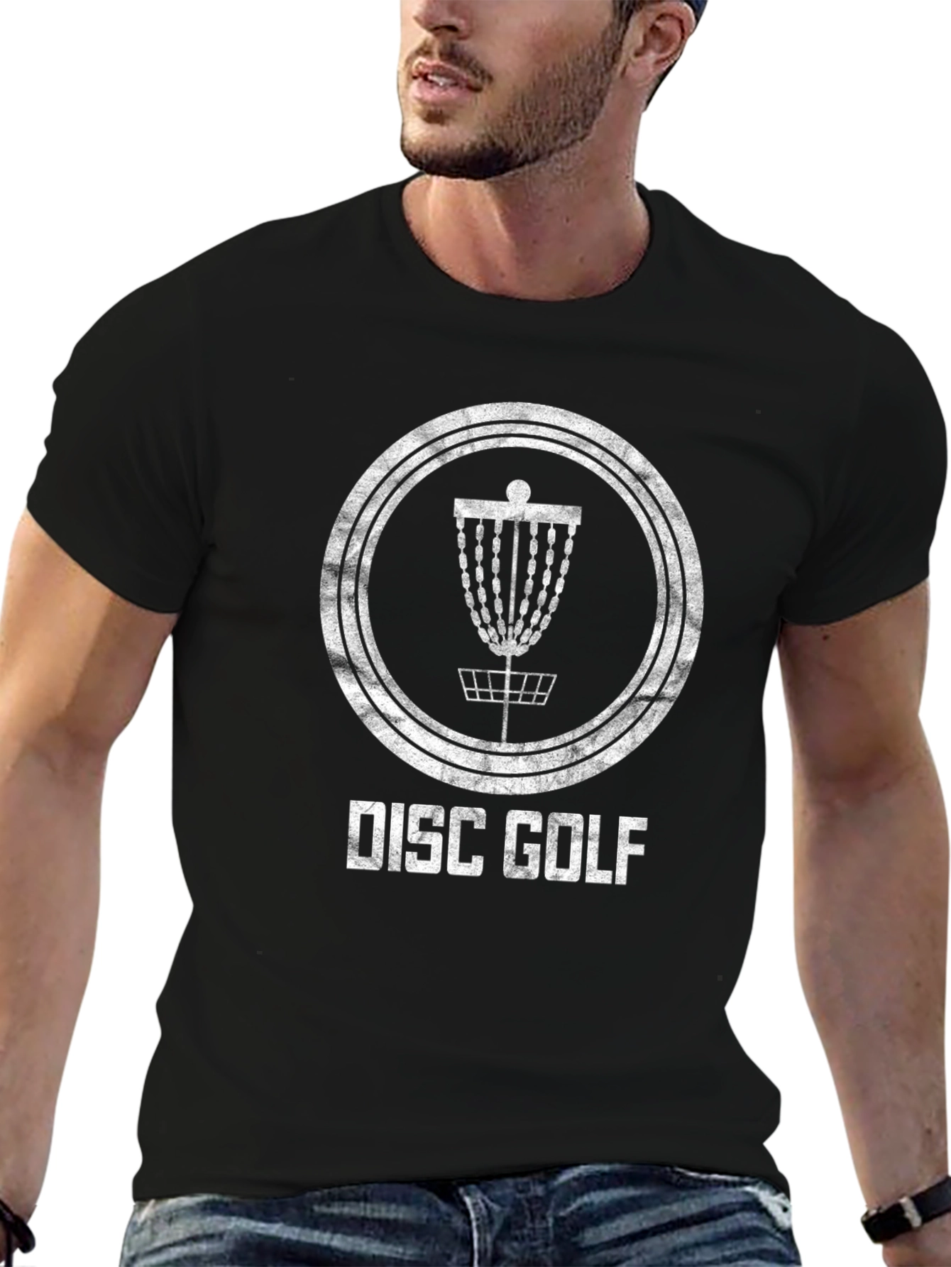 Disc Golf Graphic Tee - Black
