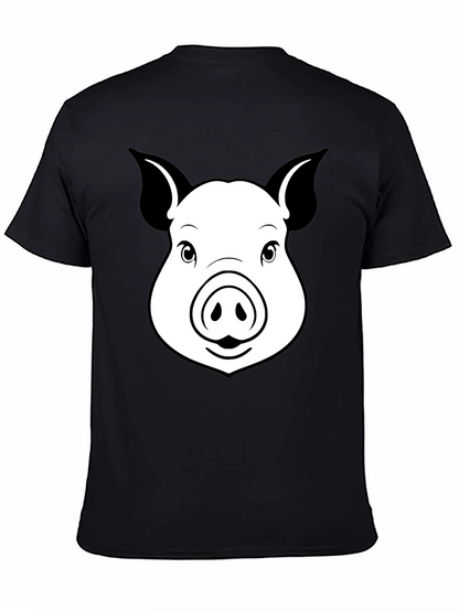 Pig Face Graphic T-Shirt - Unisex Black Tee
