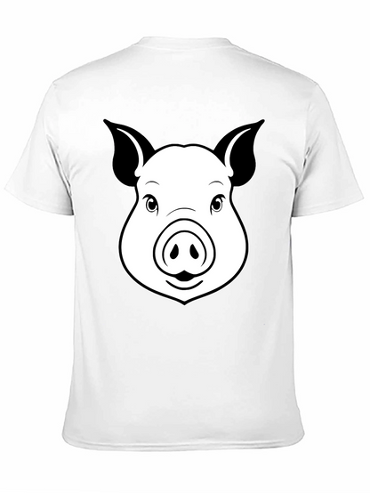 Pig Face Graphic T-Shirt - Unisex Black Tee