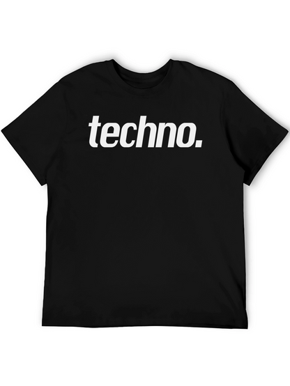 Techno Music Black Graphic Tee