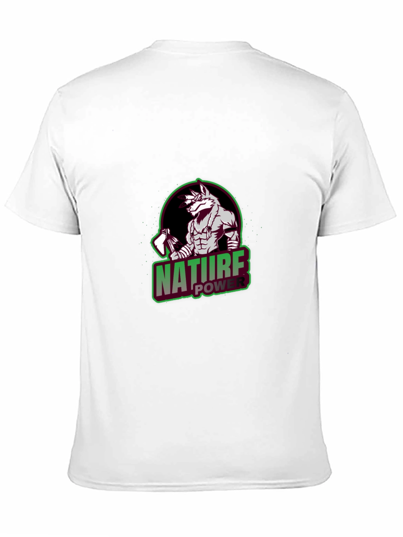 Nature Power Wolf Graphic T-Shirt