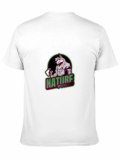 Nature Power Wolf Graphic T-Shirt