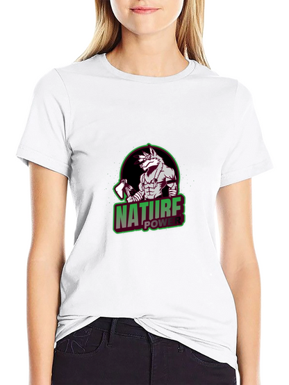 Nature Power Wolf Graphic T-Shirt