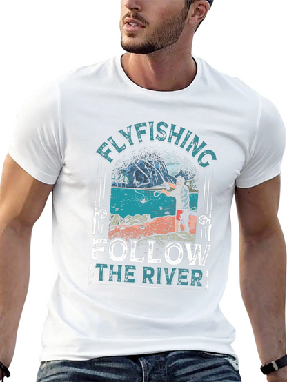 Flyfishing Follow the River T-Shirt