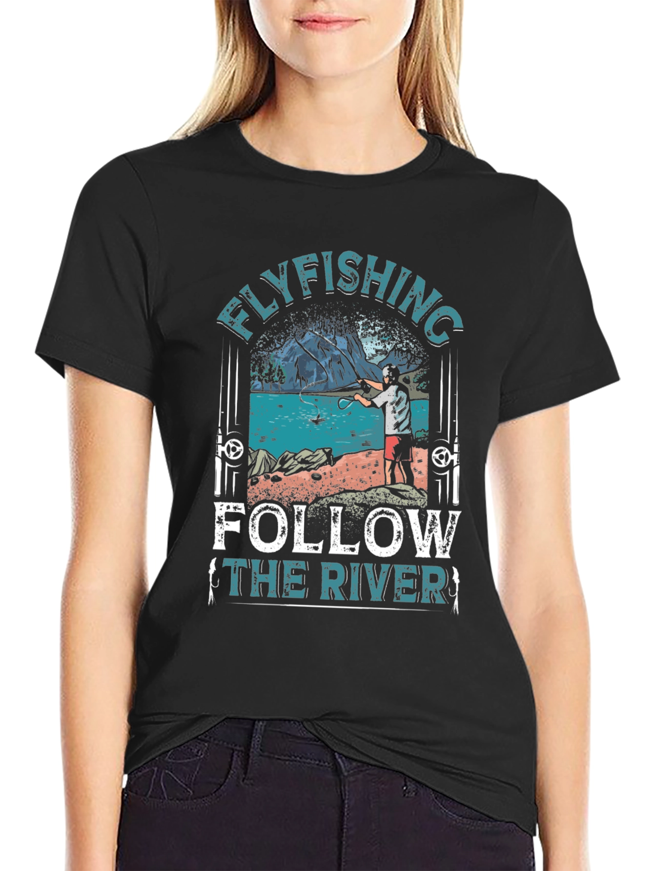 Flyfishing Follow the River T-Shirt