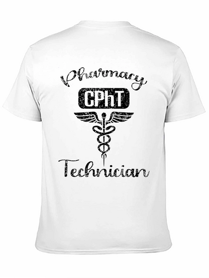 Pharmacy Technician CPhT Caduceus Black T-Shirt