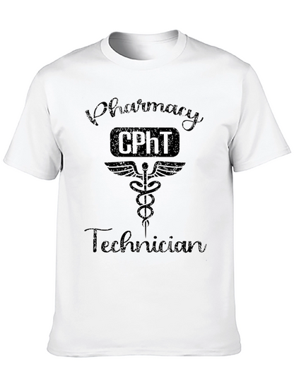 Pharmacy Technician CPhT Caduceus Black T-Shirt