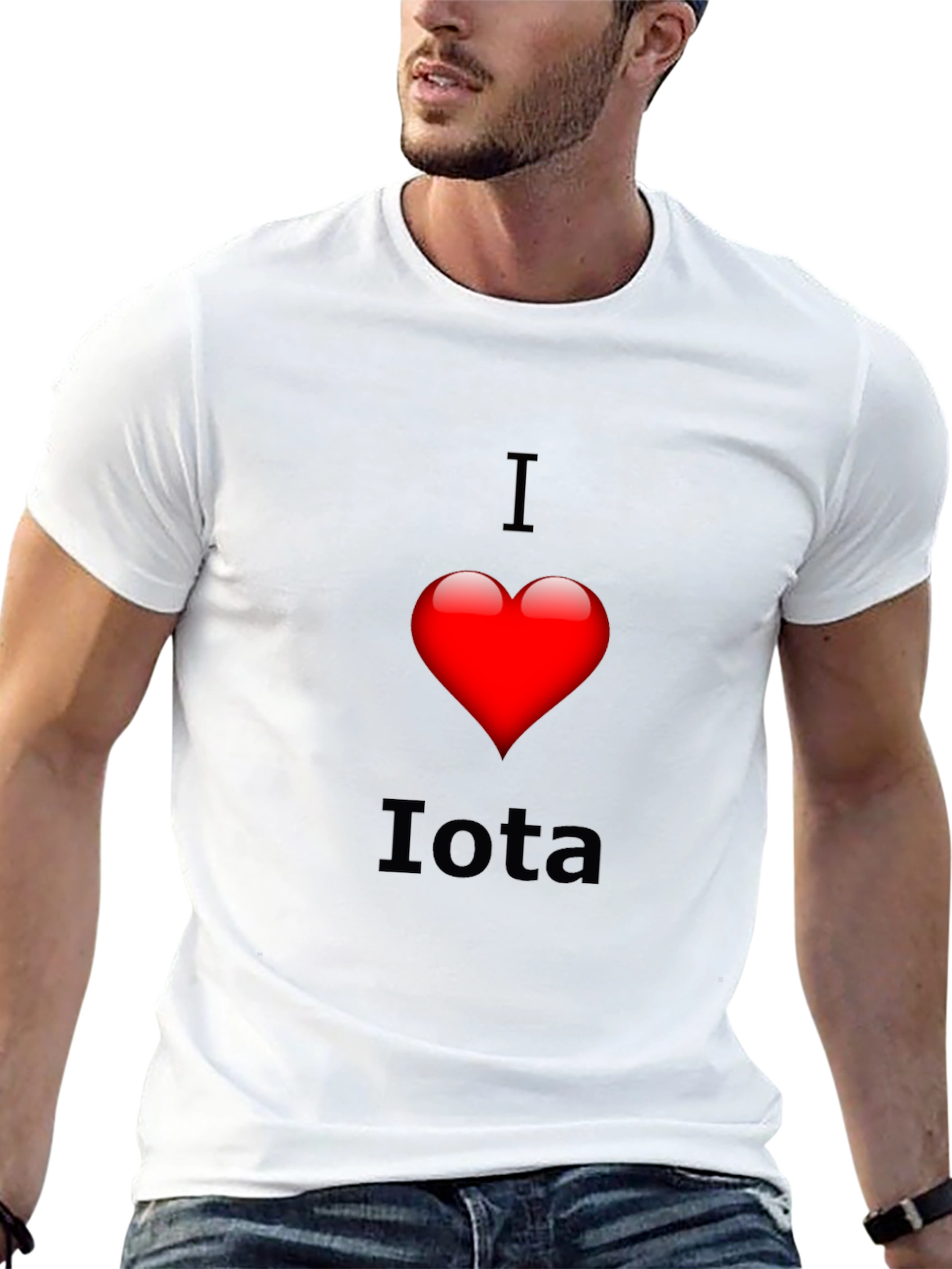 I Heart Iota T-Shirt - Black Casual Tee