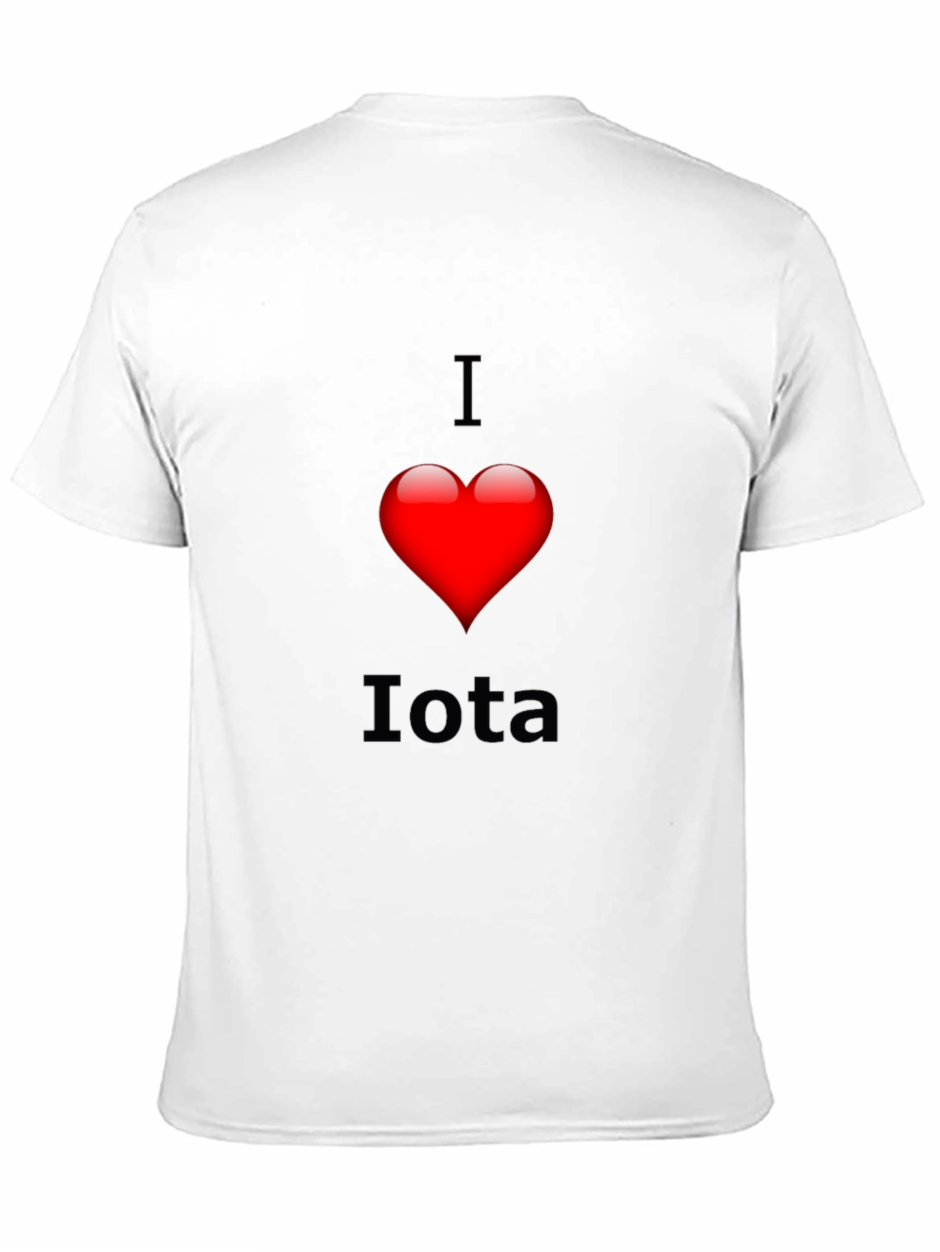 I Heart Iota T-Shirt - Black Casual Tee