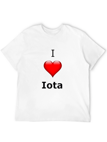 I Heart Iota T-Shirt - Black Casual Tee