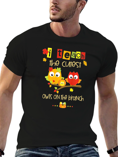 I Teach The Cutest Owls On The Branch T-Shirt