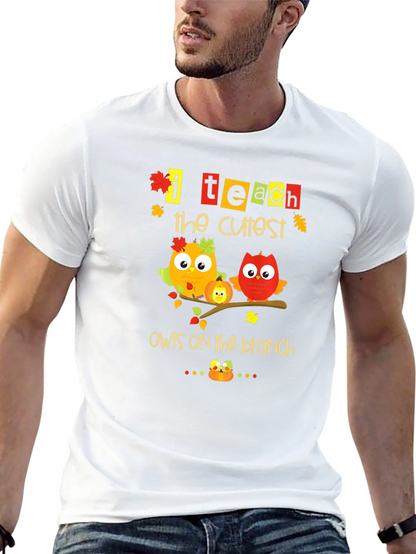 I Teach The Cutest Owls On The Branch T-Shirt