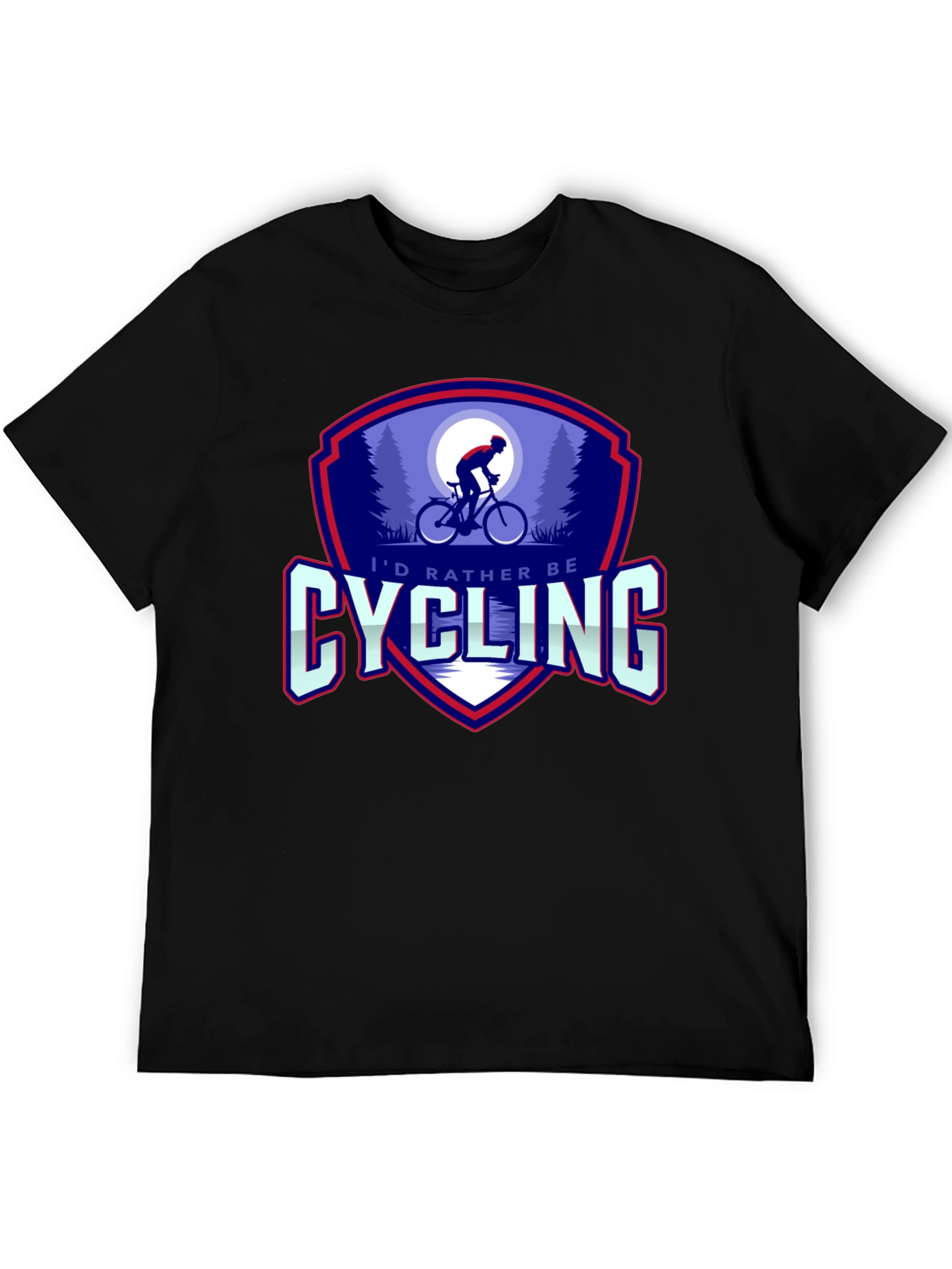 Cycling Graphic Tee - Id Rather Be Cycling