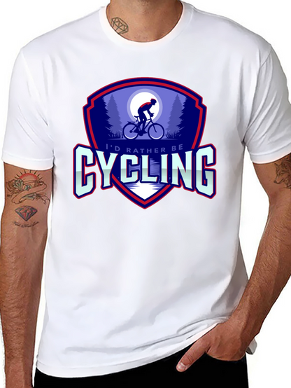 Cycling Graphic Tee - Id Rather Be Cycling