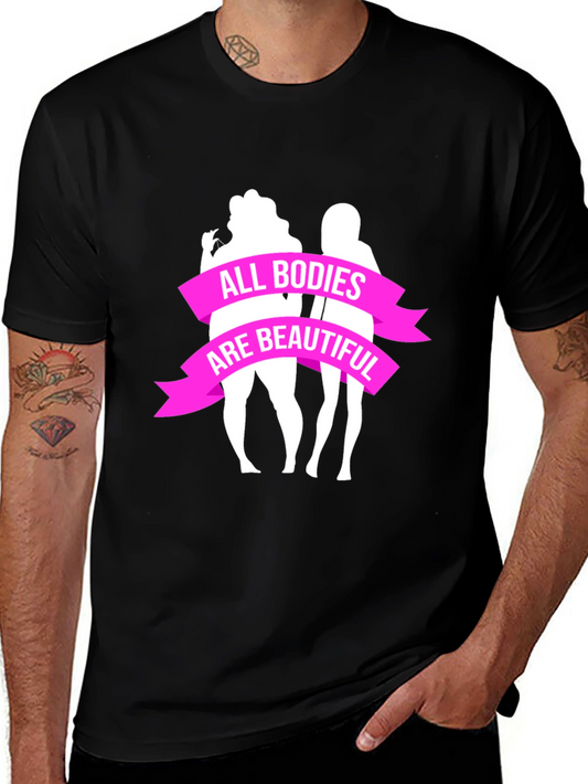 All Bodies Are Beautiful Graphic Tee - Black