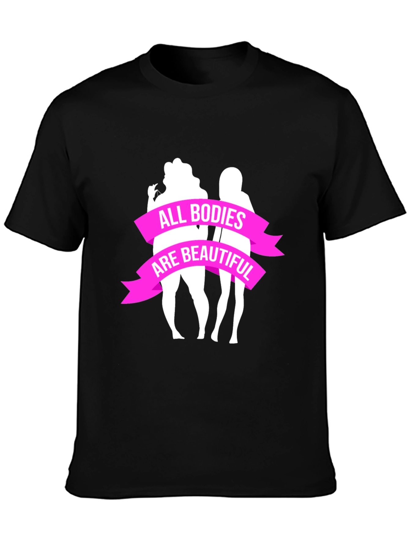 All Bodies Are Beautiful Graphic Tee - Black