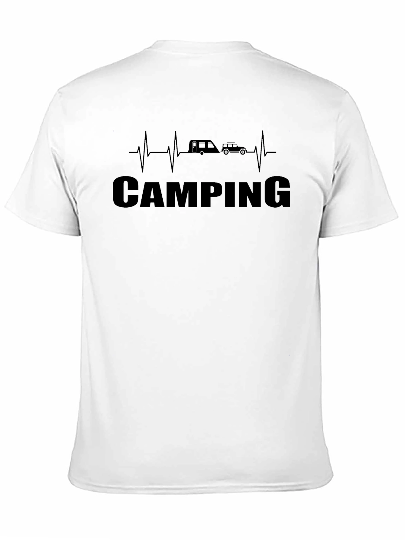 Camping Heartbeat T-Shirt - Outdoor Adventure Tee