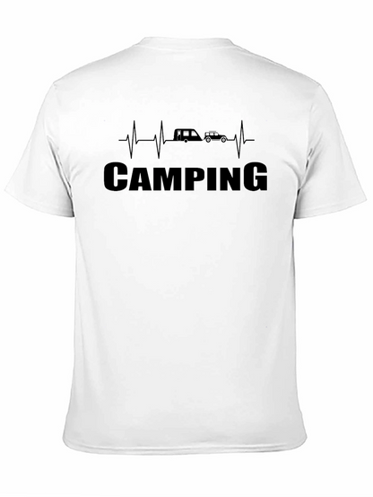 Camping Heartbeat T-Shirt - Outdoor Adventure Tee