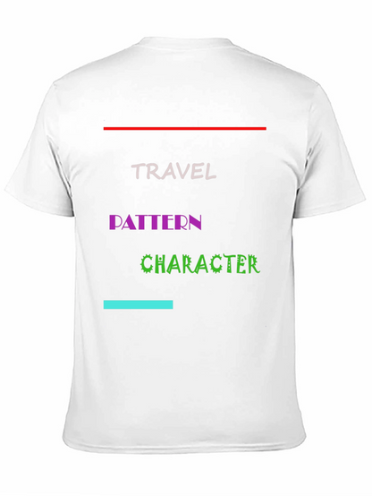 Travel Pattern Character Graphic Tee