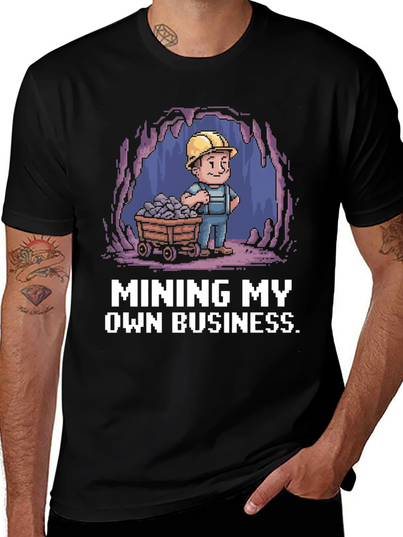 Mining My Own Business T-Shirt - Black Novelty Tee