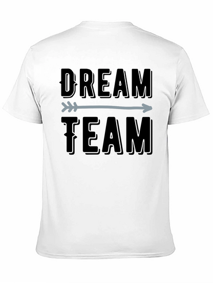 Dream Team Arrow Graphic Tee - Black Cotton T-Shirt