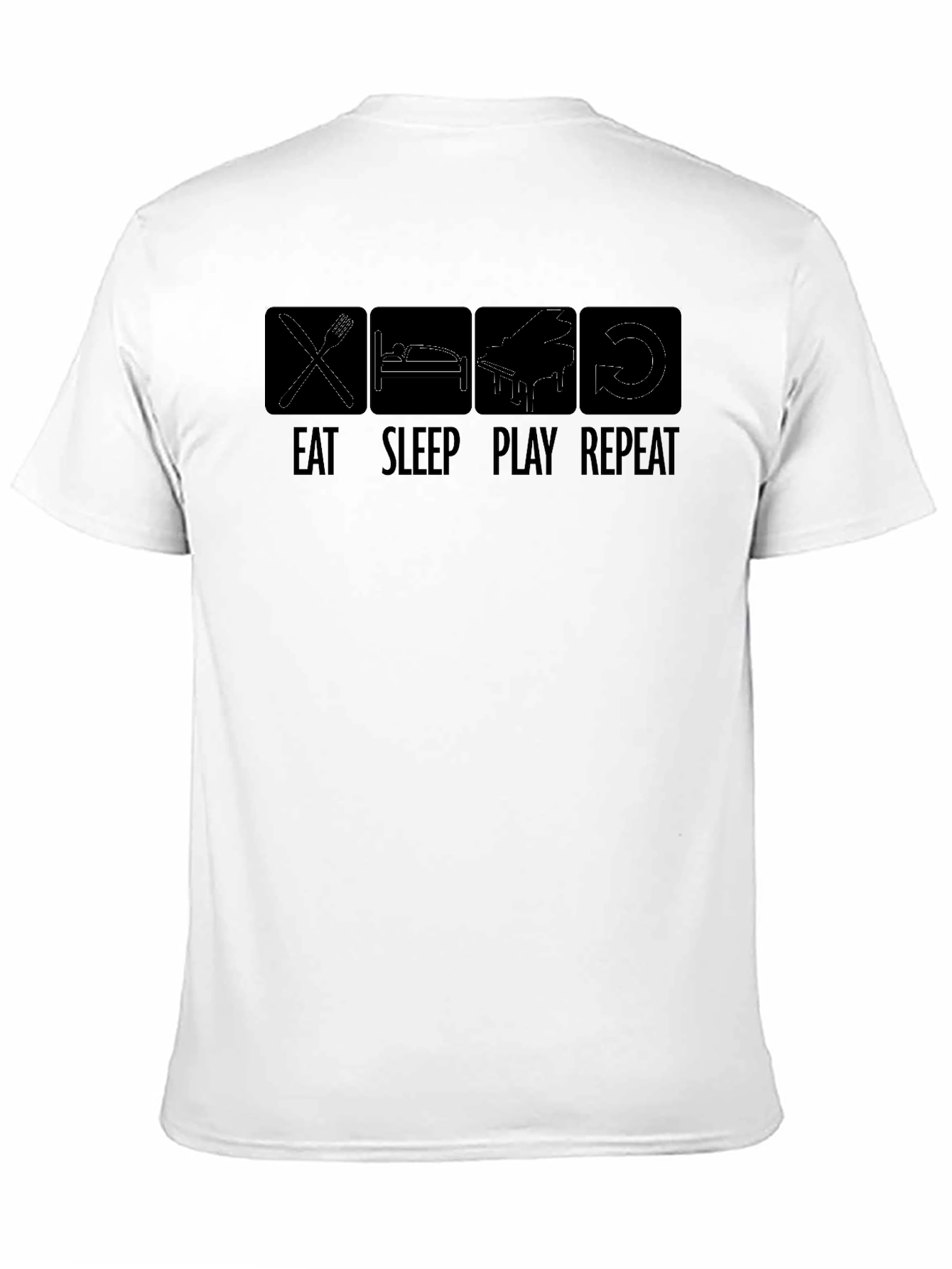 Eat Sleep Play Repeat T-Shirt - Musician Tee