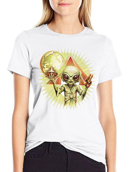 Alien Peace T-Shirt - UFO Graphic Tee