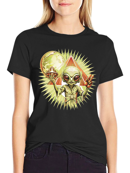 Alien Peace T-Shirt - UFO Graphic Tee