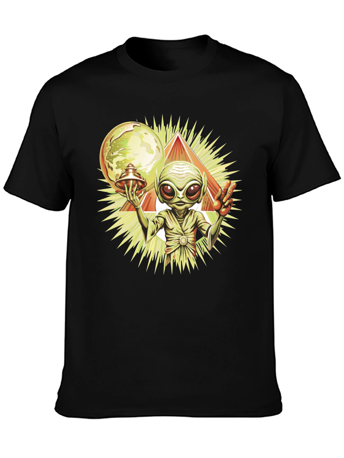 Alien Peace T-Shirt - UFO Graphic Tee