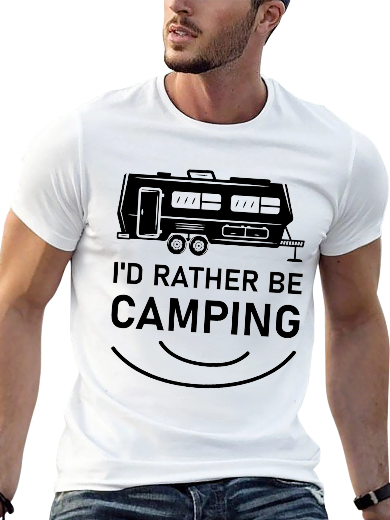 Camping T-Shirt - Id Rather Be Camping