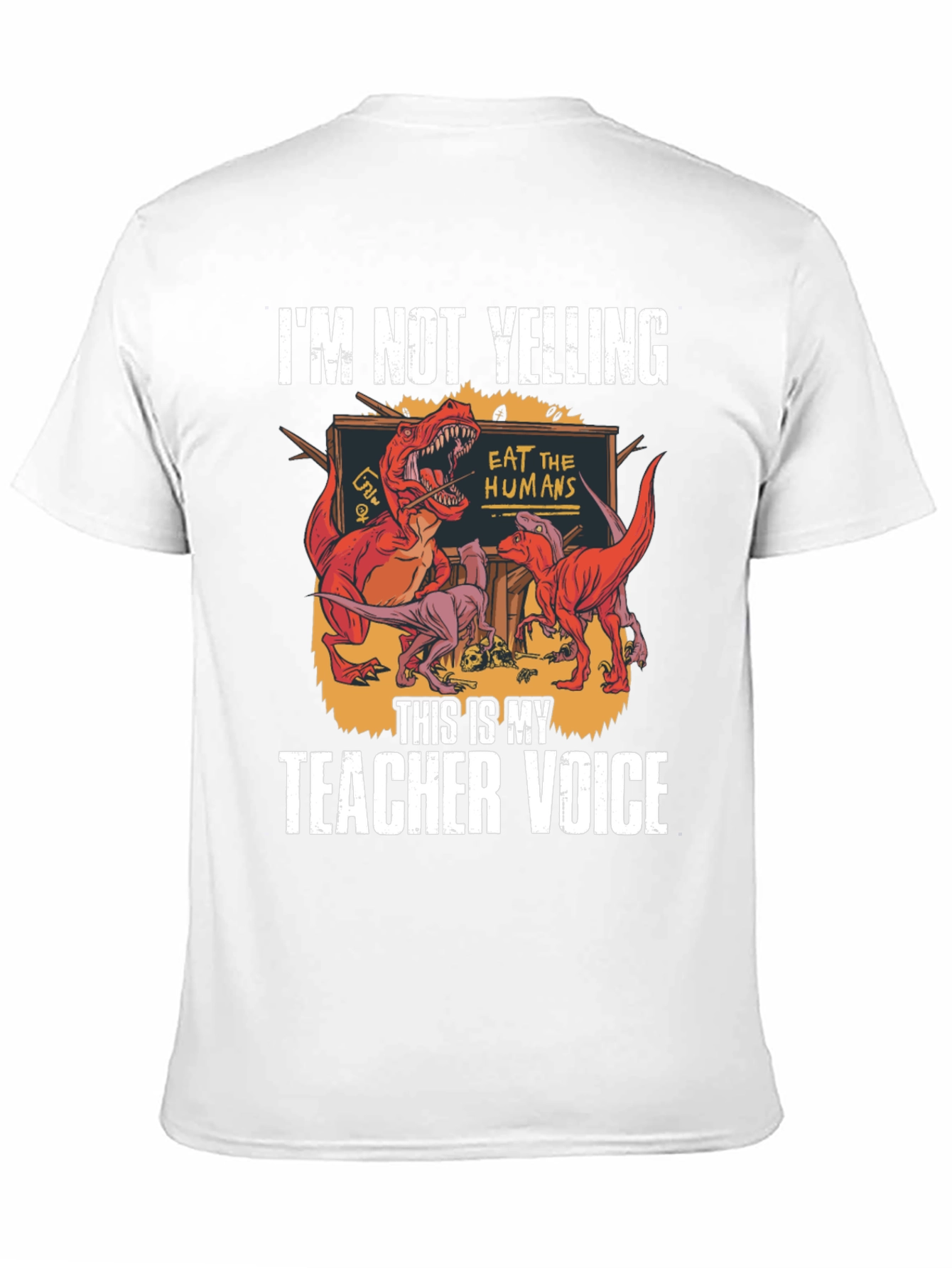 Teacher Voice Dinosaur Graphic T-Shirt