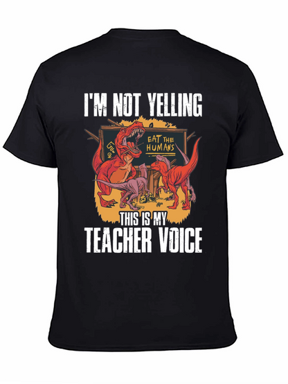 Teacher Voice Dinosaur Graphic T-Shirt